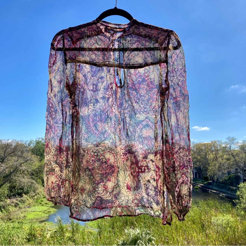 HALLHUBER philosophy top blouse vintage floral  SIZE: 40 (M)